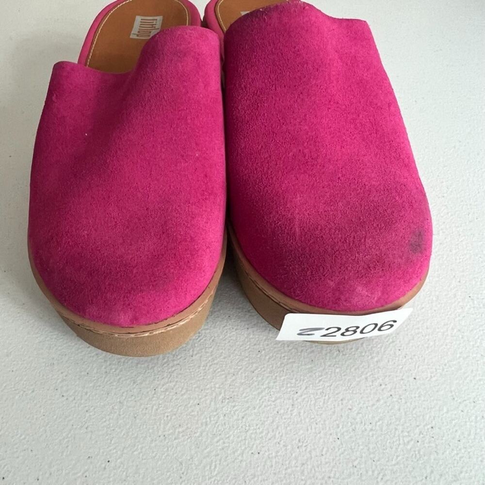 Fitflop Hot Pink Suede Mules Size 5 - Picture 13 of 13